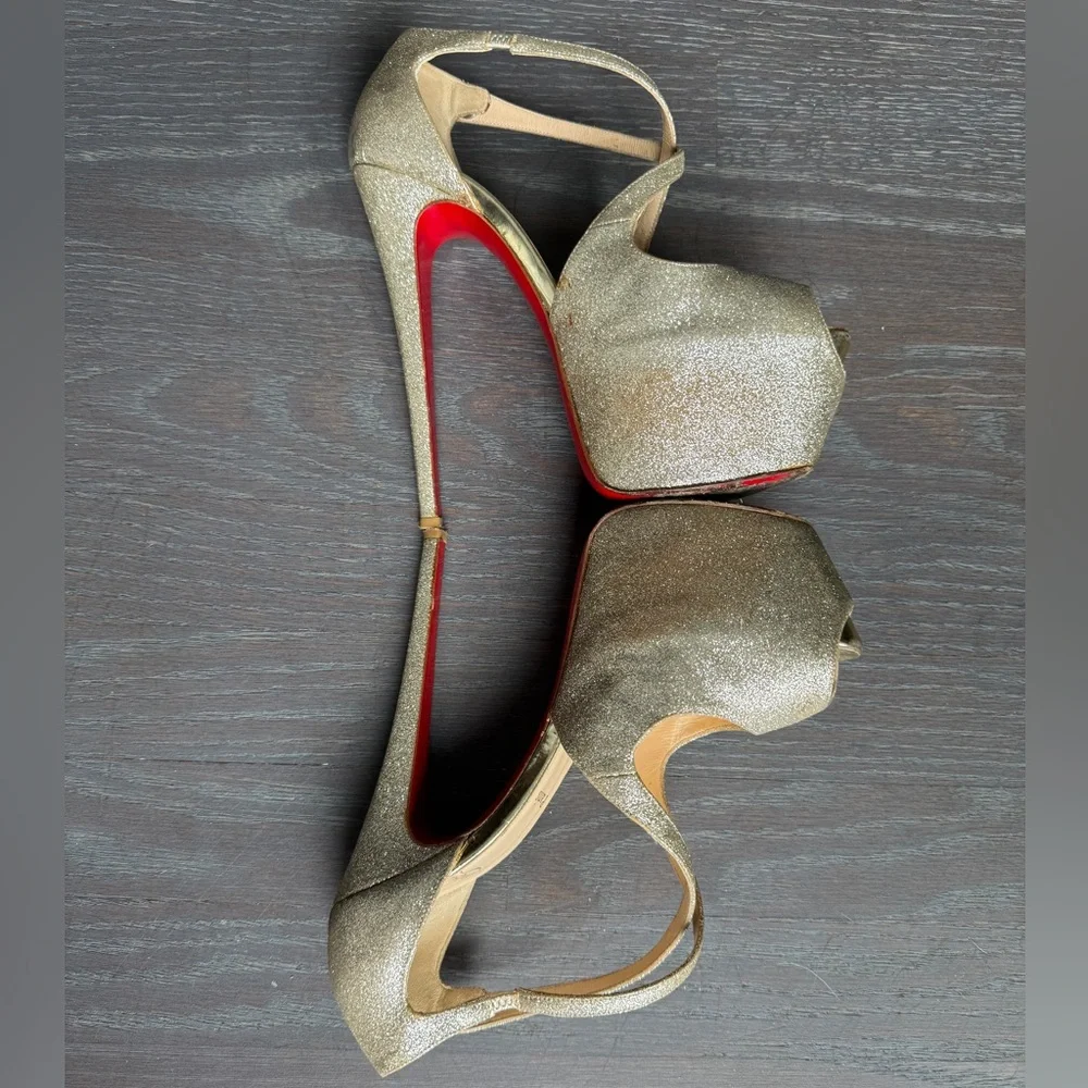 Christian Louboutin Exagona 160 Glitter Heel